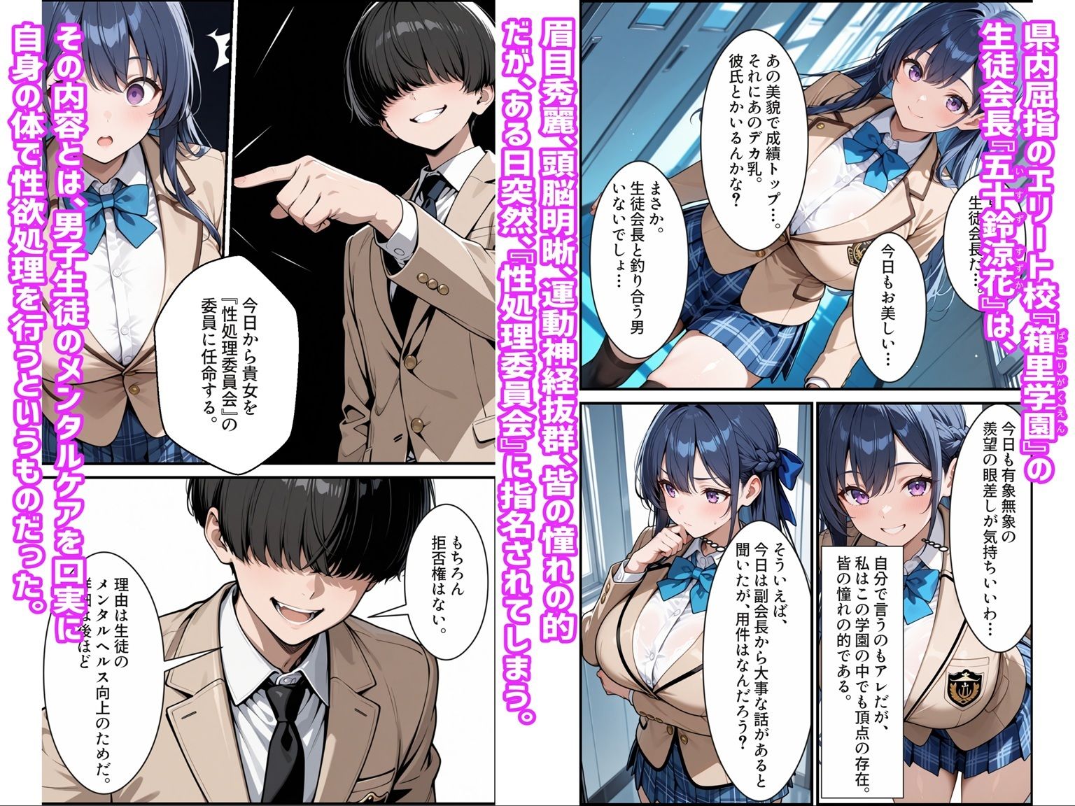 憧れの生徒会長は性処理肉便器 〜完全無欠の生徒会長、性処理委員に堕ちる〜 サンプル1