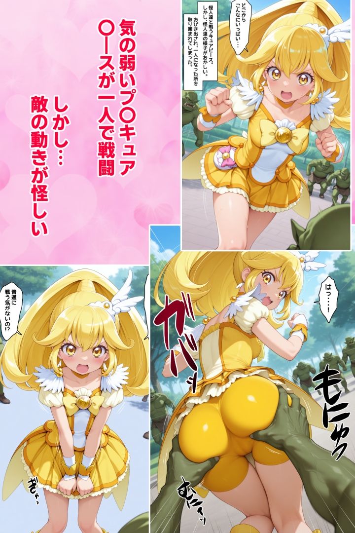 ピー〇ちゃんは敵の苗床になりました。堕ちて淫魔になってモンスターを出産しまくる変身ヒロイン サンプル1