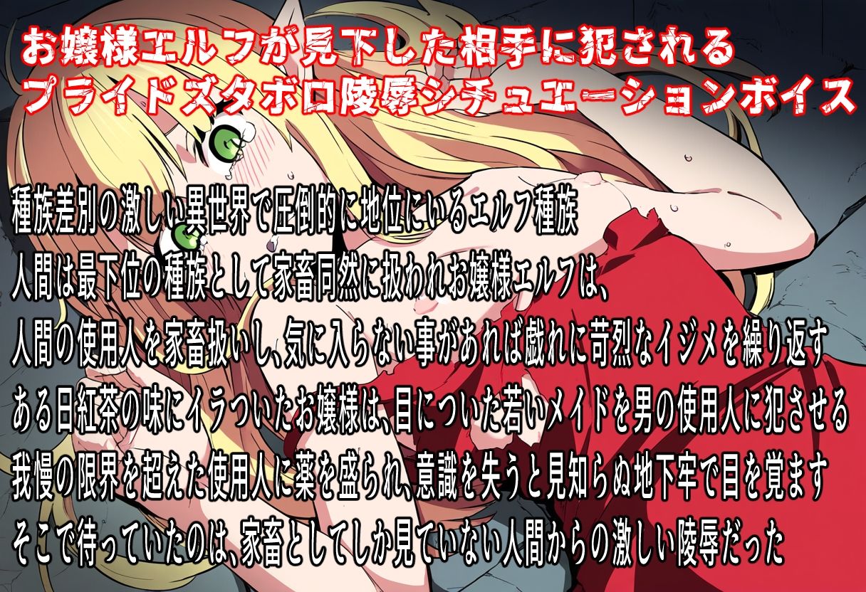 エルフ至上主義お嬢様の絶望人間交尾 サンプル1