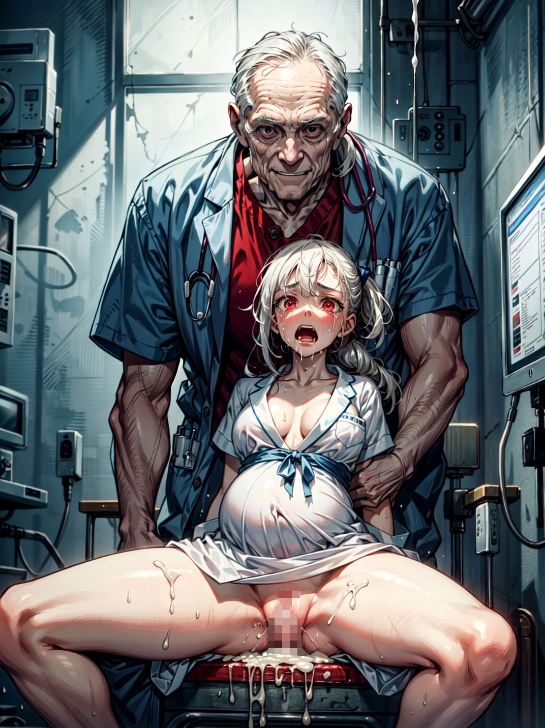 変態産婦人科医に何度も犯●れた巨乳妊婦 サンプル3