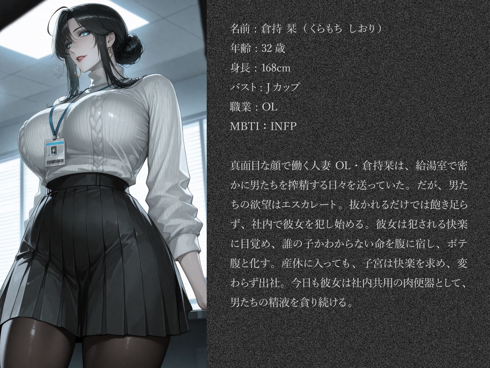 給湯室で搾精してた人妻OLボテ腹社内共用肉便器堕ち サンプル10