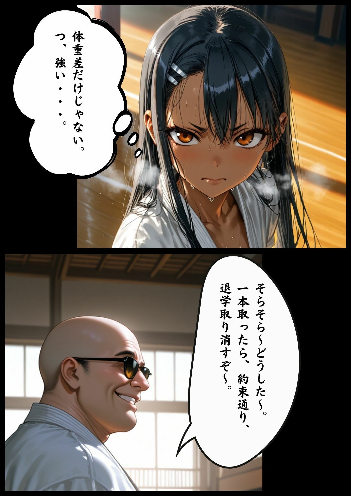 ［漫画仕立て］センパイを守るために校長に抱かれてます 第二話 サンプル1