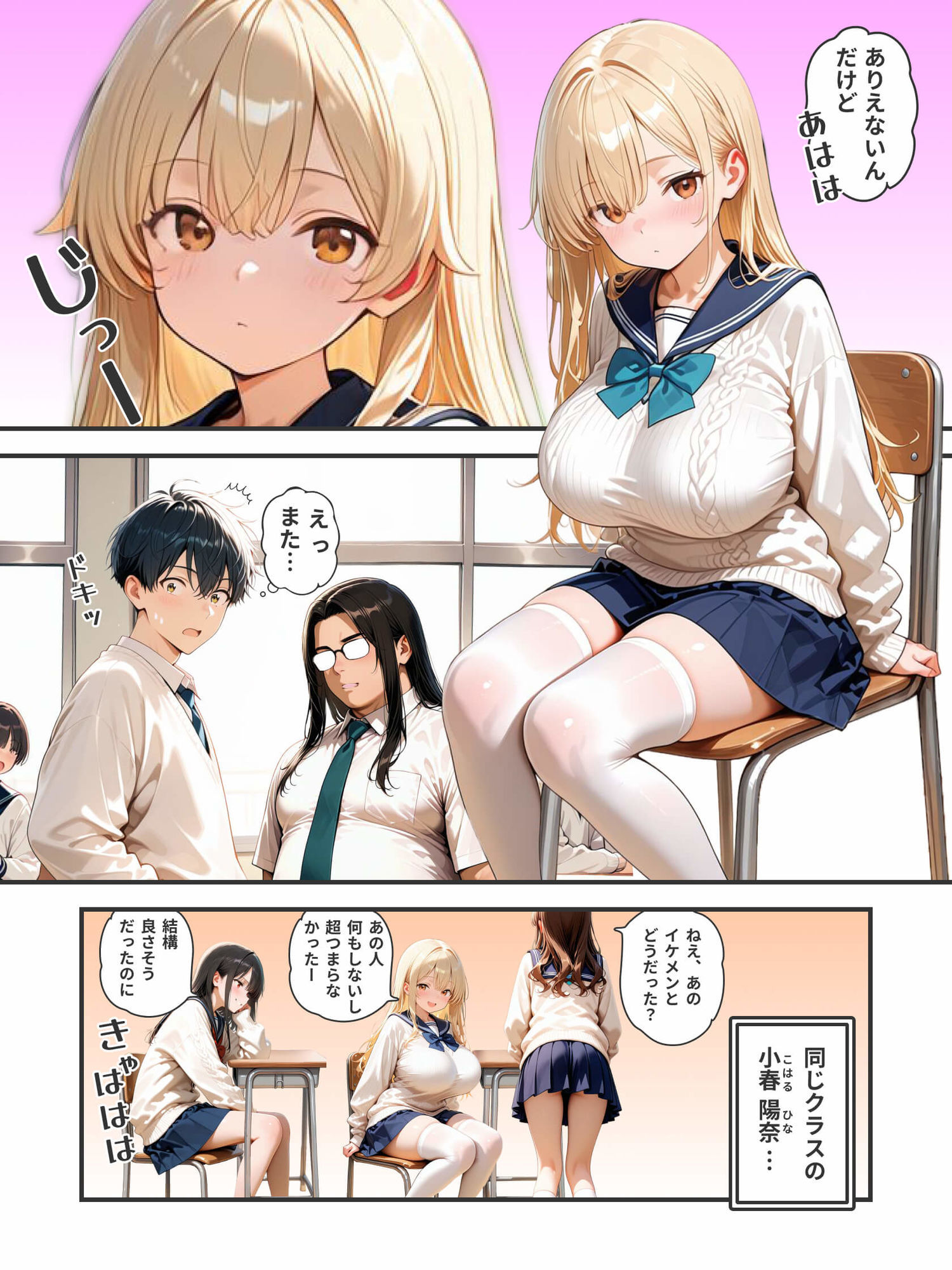 学園一のアイドル  マル秘趣味  「○根の物色」 サンプル2