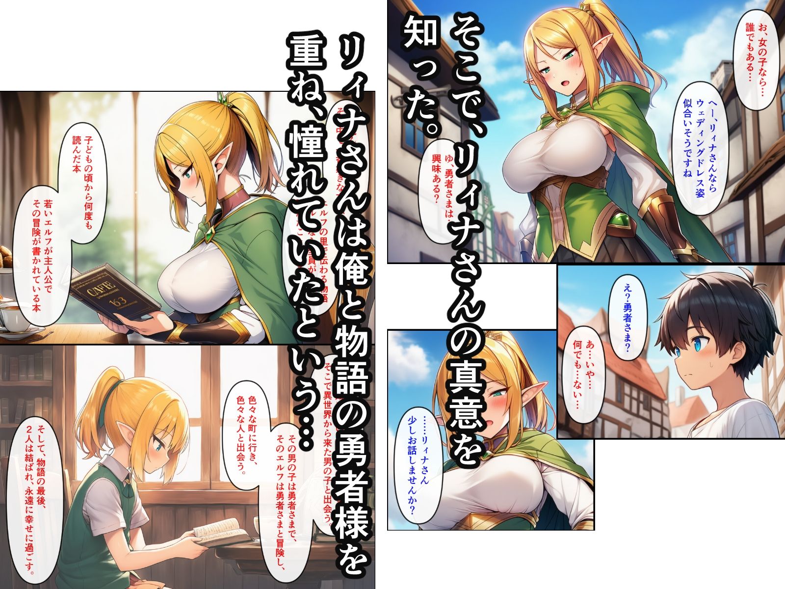 異世界転生して美人巨乳エルフ親子とらぶらぶセックスする話 〜娘編〜 サンプル4