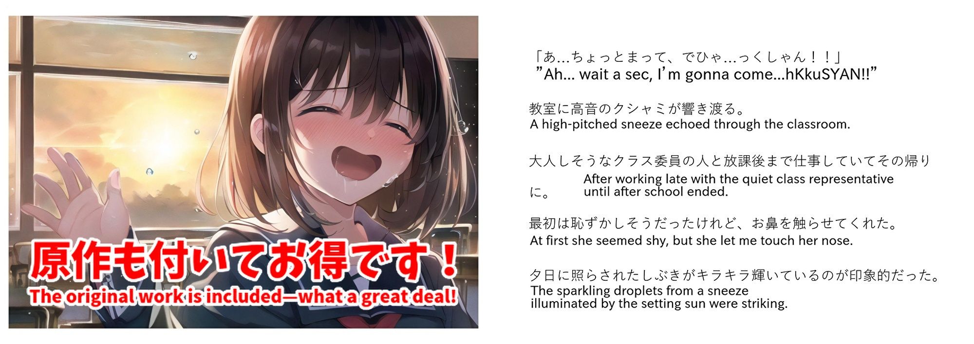 【自信作!】スクールくしゃみレポート(MP4アニメーション)/ School Sneeze Reports (MP4 Animation) サンプル10