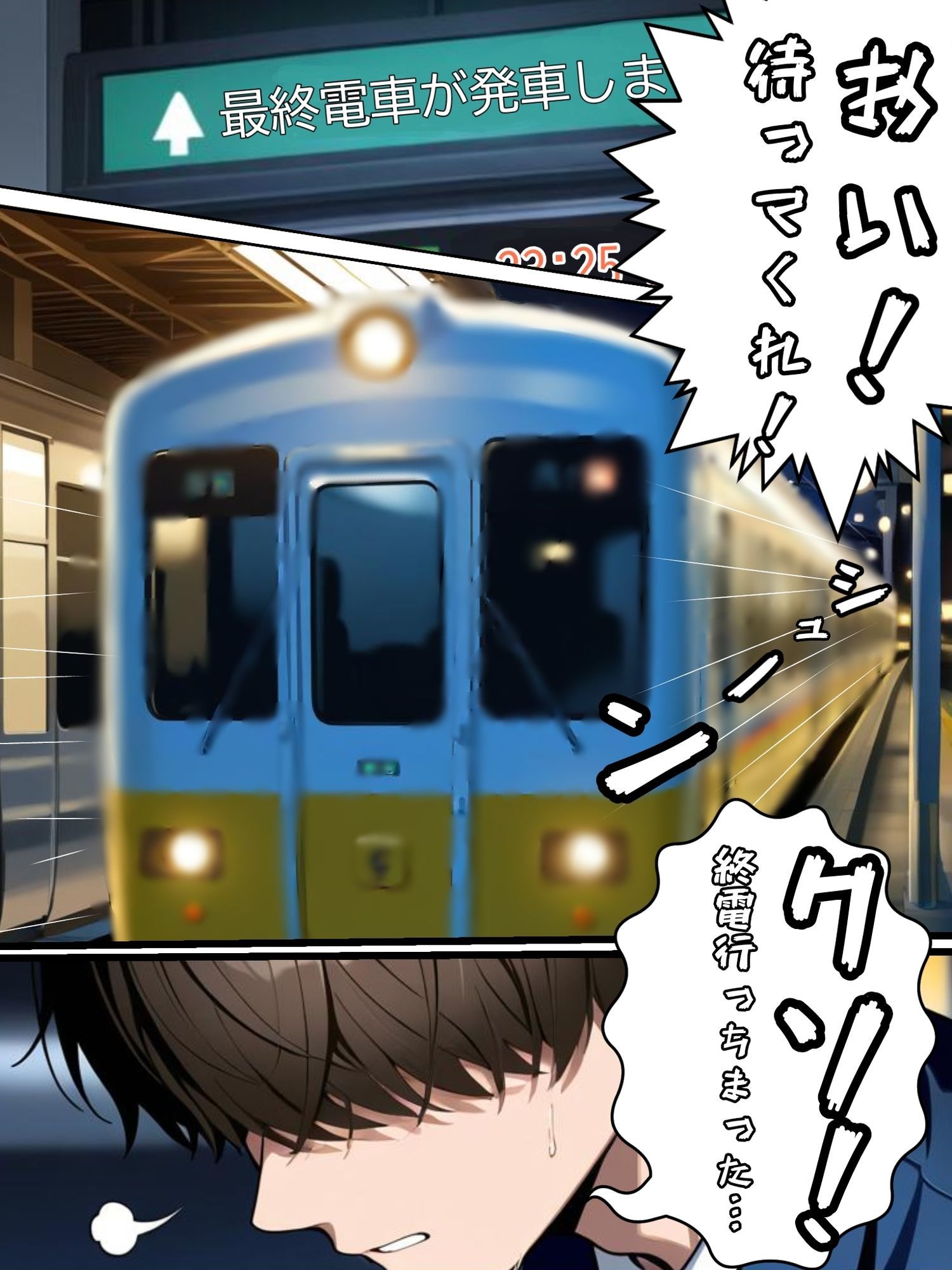 終電逃してトイレに入ったら生オ◯ホが寝ていた サンプル1