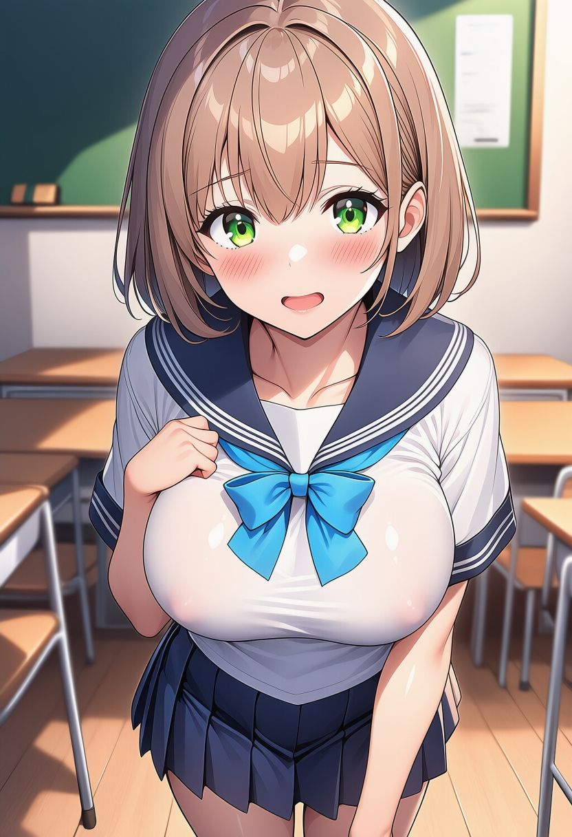 妊娠してもセーラー服でエッチしちゃう女の子 サンプル1