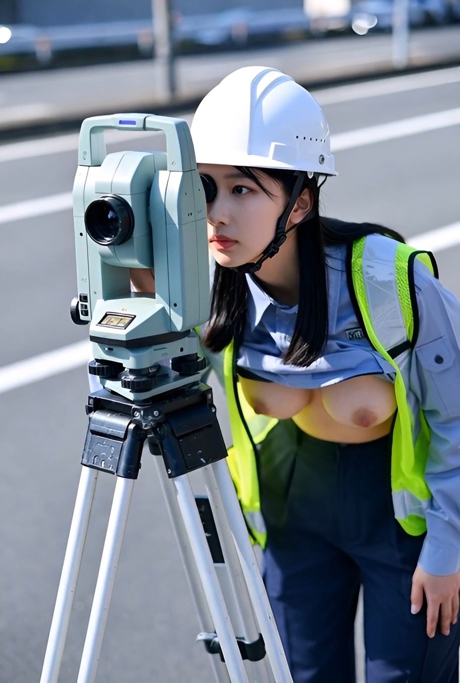 胸丸出し巨乳職業美女 vol.2〜建設作業員・自動車整備士・ハンバーガー屋店員・カジノディーラーほか〜 サンプル7