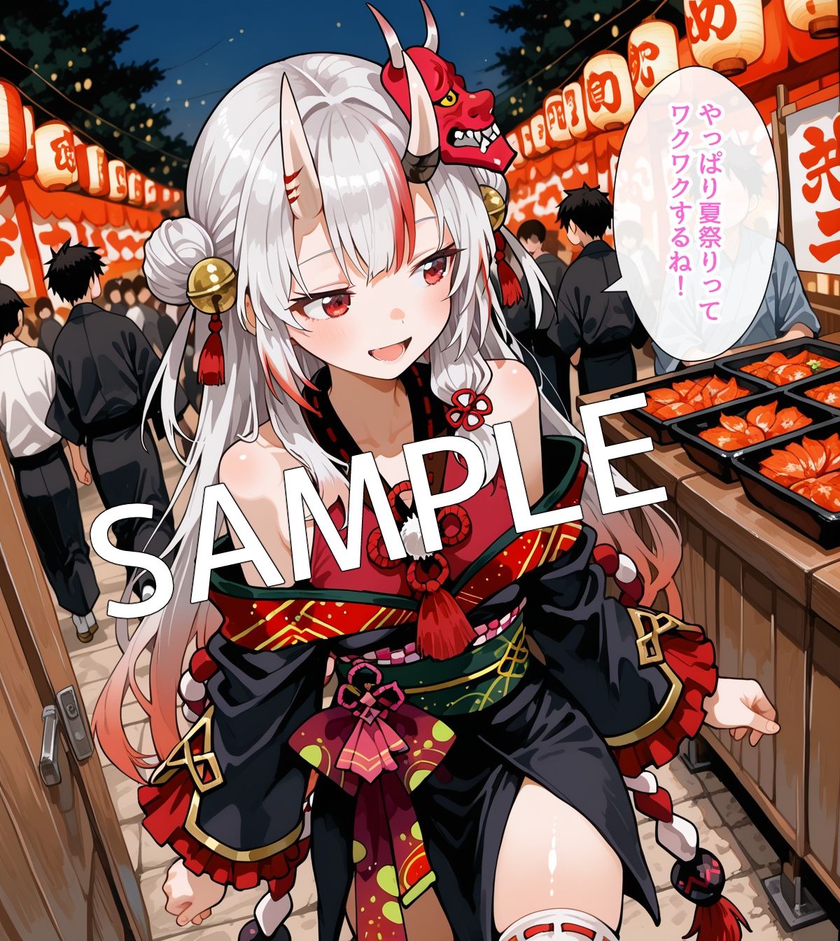 【セリフ付】百〇あやめとお祭りデート中にH サンプル5