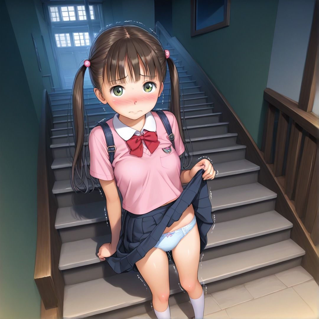 【女子〇生絵師@処女作】『常識改変:挨拶開帳マナー』――恥ずかしさをこらえて描いた77枚の記録 サンプル1