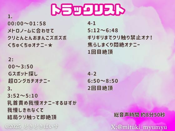【実演オナニー】絶頂特集!絶頂シーン集めました!4作品のイイトコロが聴けちゃう濃厚音声!リズム合わせオナニー・乳首責め我慢オナニー・クリ責め我慢オナニー サンプル1