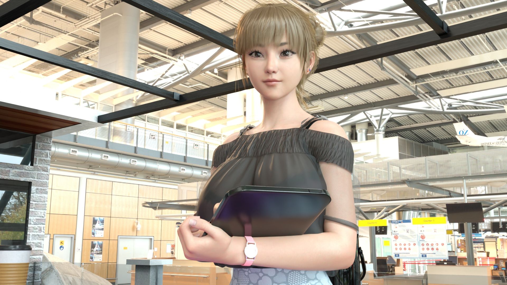 【▲100】日本語★廻里の自撮りWEBラジオ『廻里のGuriGuri（グリグリ）5thシーズン』＃022:女性の間でインナーパンツ付きスカートが大流行している件について_06_スゴい風チラ［日本語バージョン・廻里の心の中・羞恥ボイスバンドルパック］ サンプル6