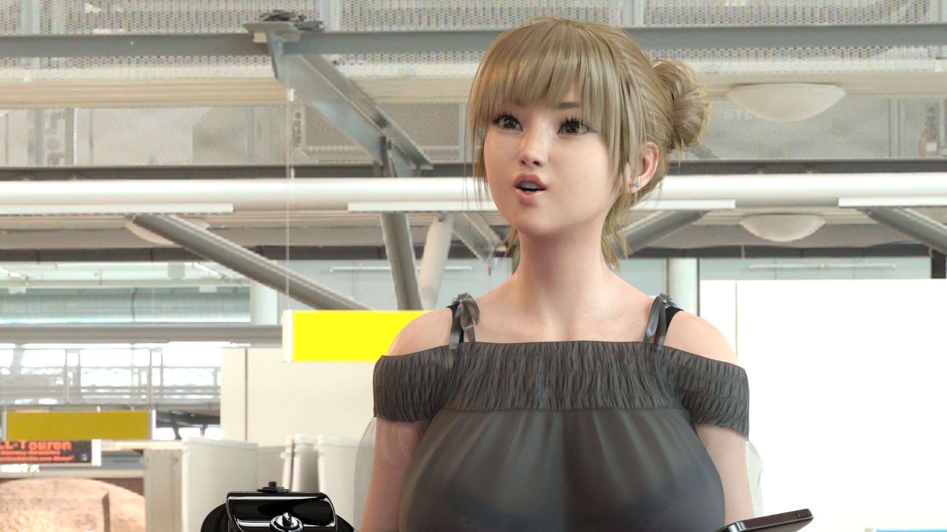 【▲100】日本語★廻里の自撮りWEBラジオ『廻里のGuriGuri（グリグリ）5thシーズン』＃022:女性の間でインナーパンツ付きスカートが大流行している件について_06_スゴい風チラ［日本語バージョン・廻里の心の中・羞恥ボイスバンドルパック］ サンプル8